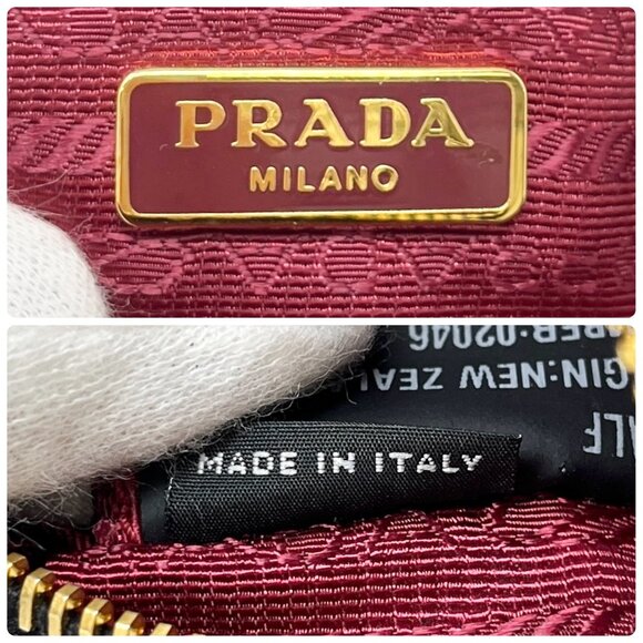 PRADA Vintage Logo Pony Hair Giraffe Crossbody Mini Bag Camel Brown [105915] - Picture 13 of 13